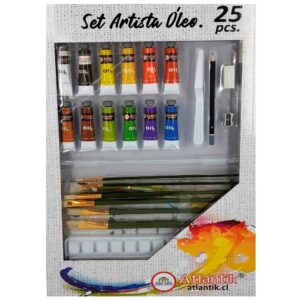 PINTURA OLEO SET ARTISTA 25PZS ATLANTIK